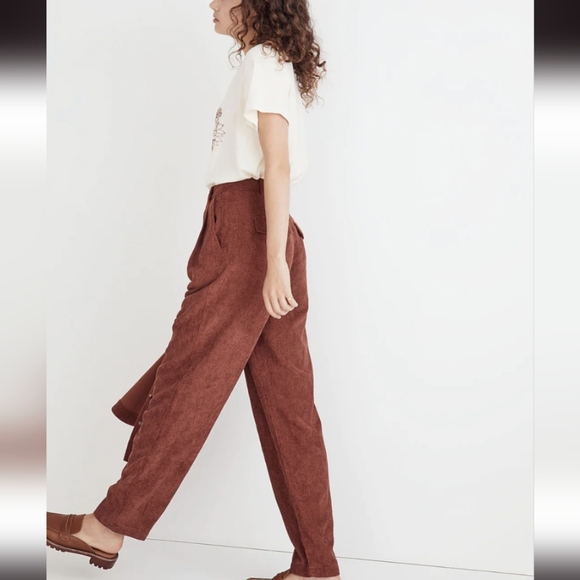 NWOT - Madewell Corduroy high-rise tapered pants - Size 4 - Picture 4 of 10